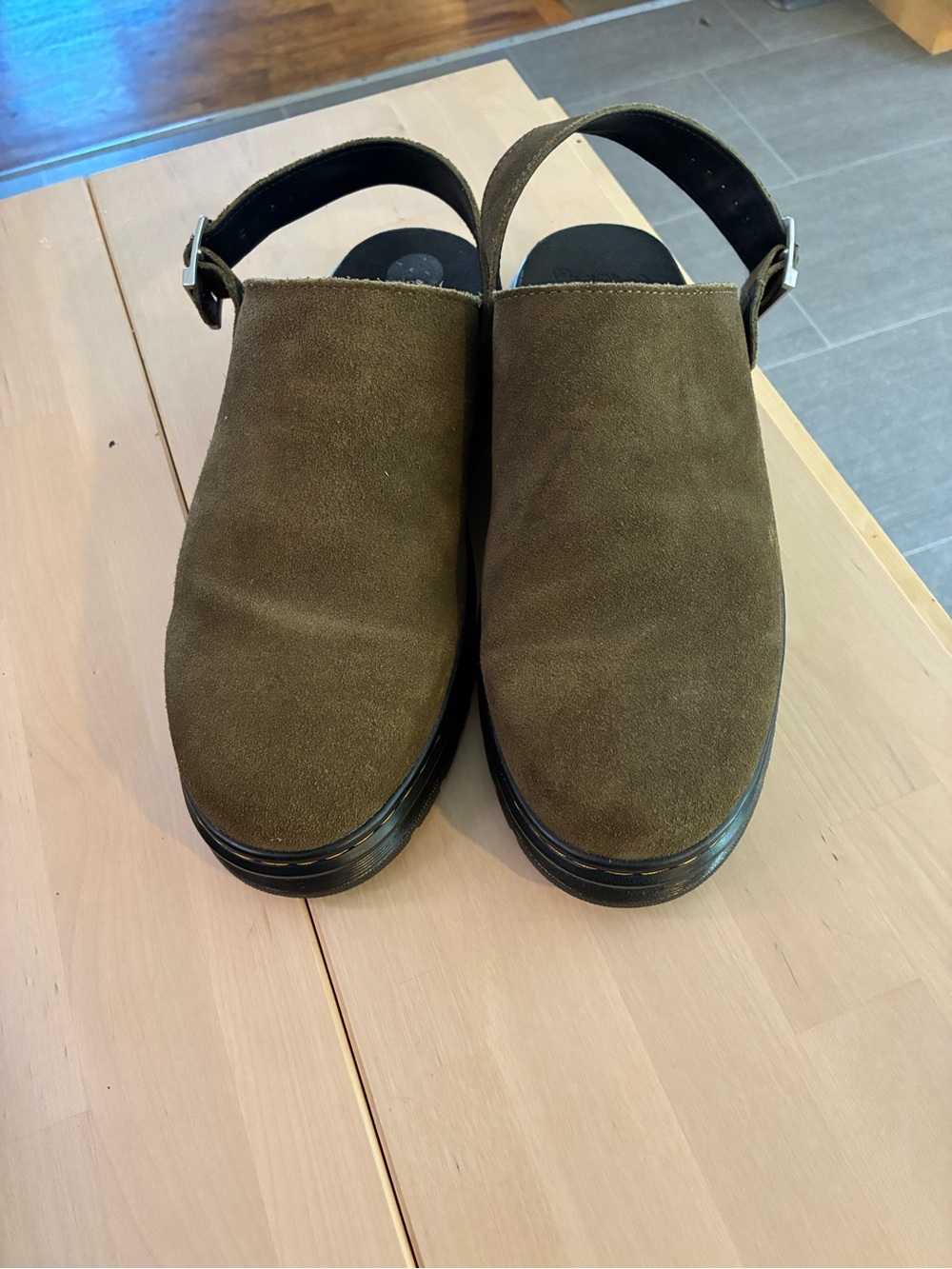 Doc Martens Suede Slingback Platform shoe